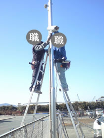 防犯ゲート工事1