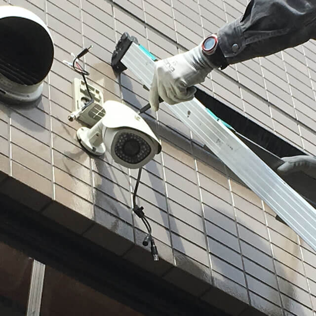 和歌山の企業への防犯カメラ設置工事３