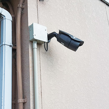 アパートで設置した防犯カメラ