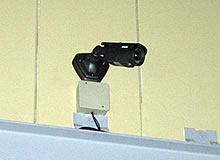 食品倉庫に防犯カメラシステムを設置