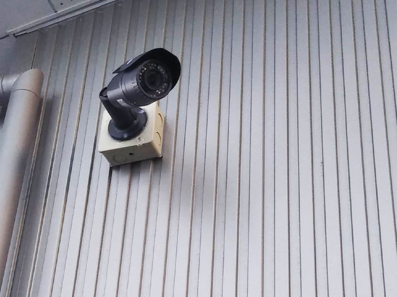 豊中市の戸建てに設置した防犯カメラ