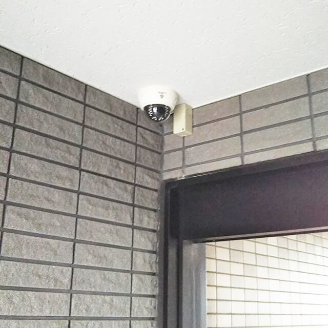 大和高田市の学生用アパートに防犯カメラ