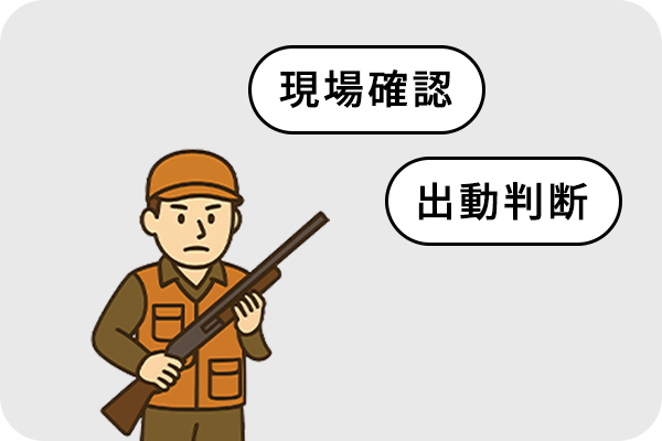 現場確認や出動判断に