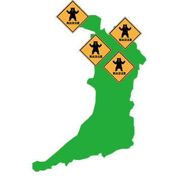 誰でも無料で確認できる大阪府クマ出没マップ