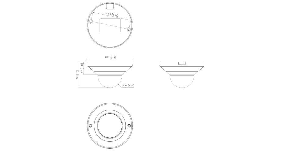 QND-6011の寸法図