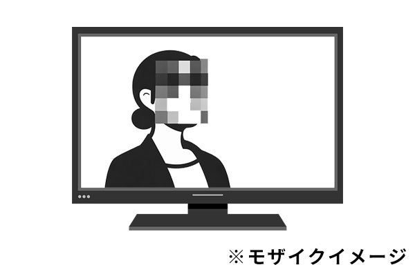 顔にモザイクをかけて出力