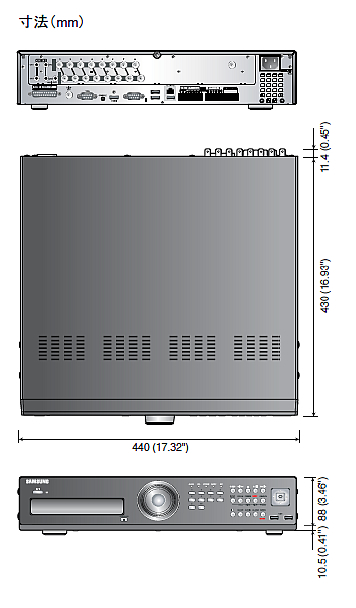 SRD-850KDN　寸法図