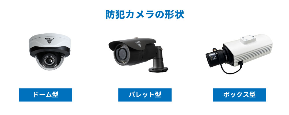 防犯カメラの形状
