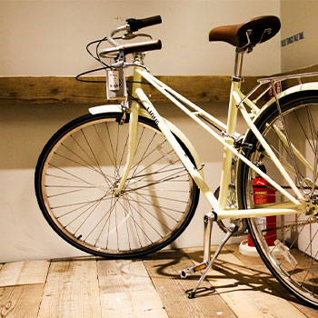 自転車の屋内保管