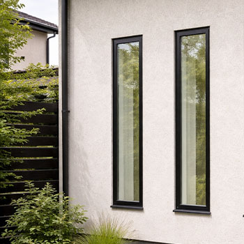 建物の裏側にあるFIX窓