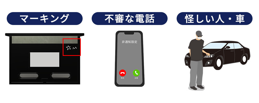 空き巣の前兆
