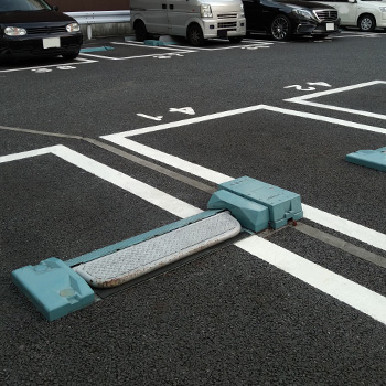 ロック板が作動しない位置への駐車