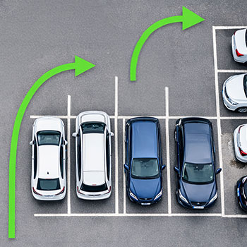 駐車場の動線を見直す