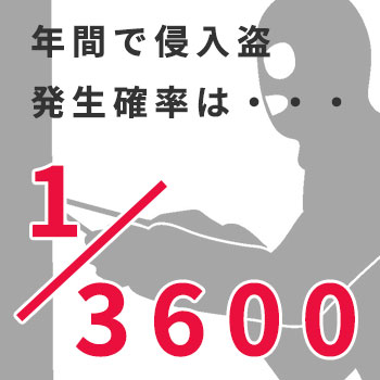 戸建て住宅は侵入盗の割合が高い