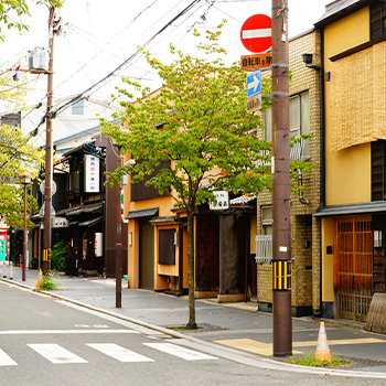 夜間も静かで人流が安定