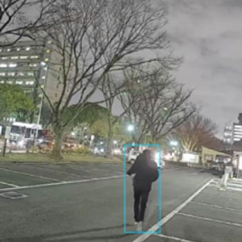 ソーラー防犯カメラにAI侵入検知機能