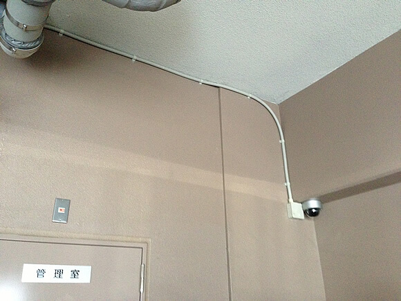 豊田市のマンション　防犯カメラ設置