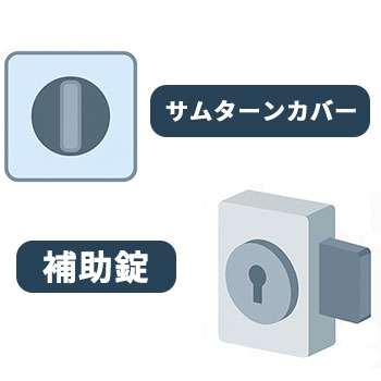 補助錠・サムターンカバー