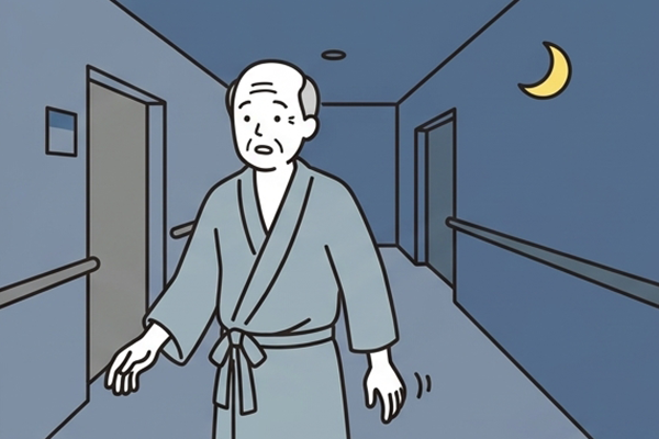 夜間の離設や徘徊を防ぎたい