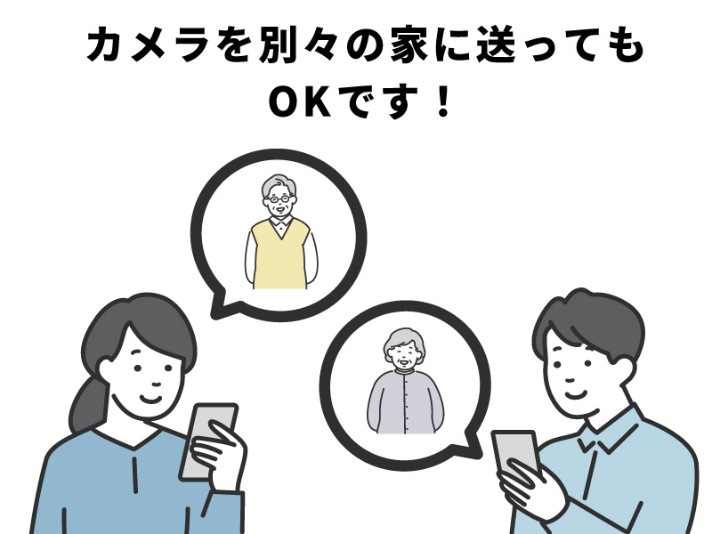 別の家に送ってもOK