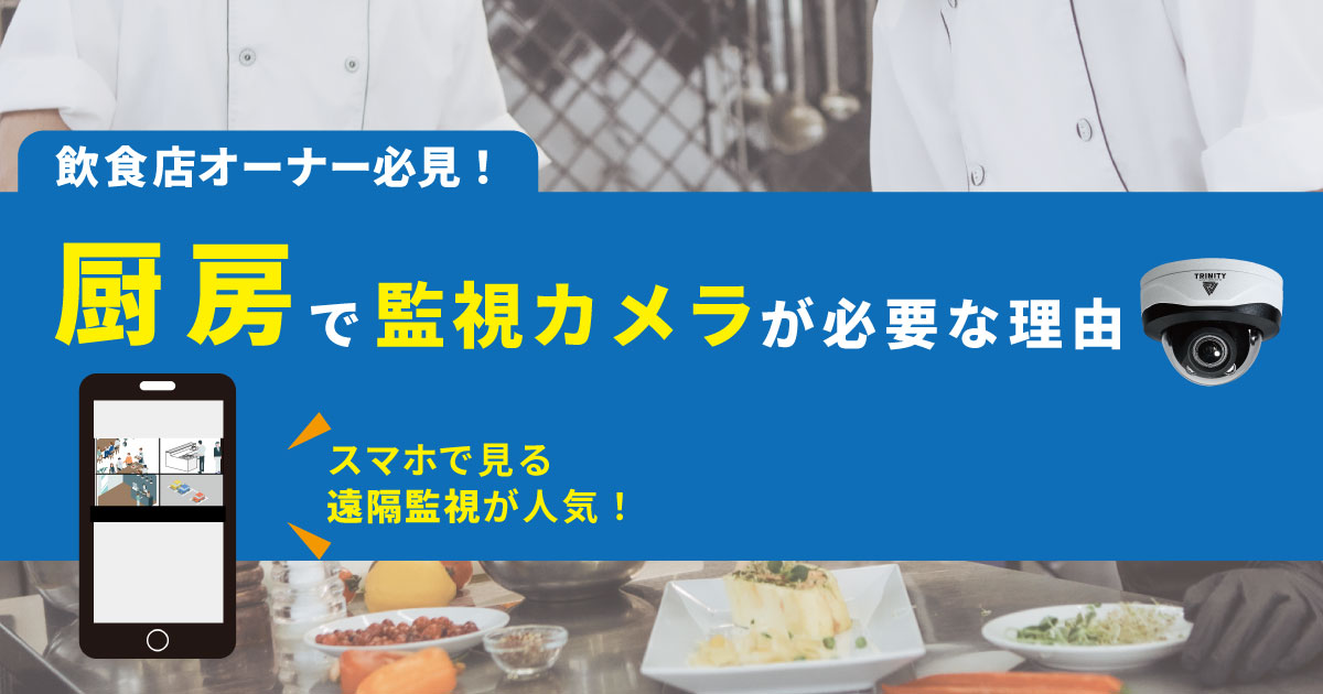 飲食店の厨房に監視カメラが必要な理由