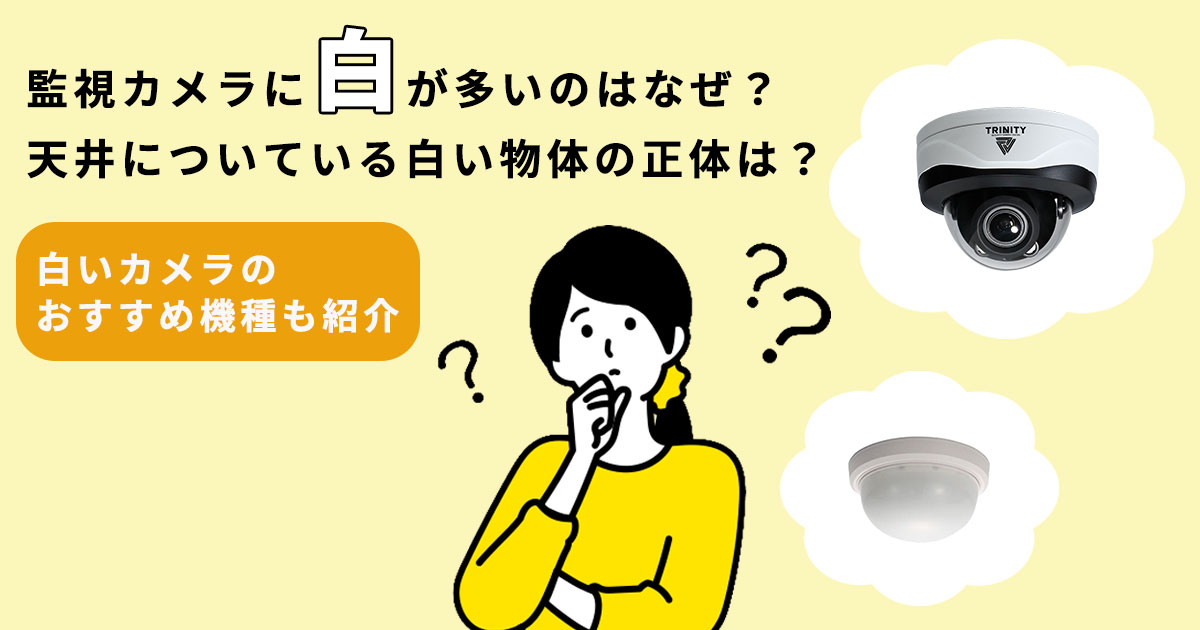 監視カメラの種類はなぜ白が多い？天井についてる白いやつの正体やおすすめ機種を紹介