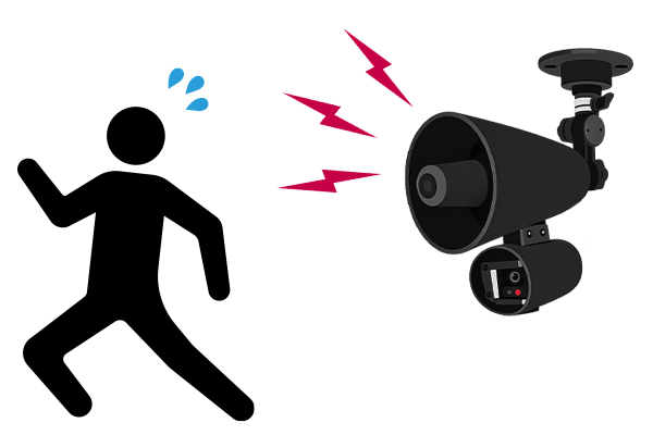 警告音で放火を抑止