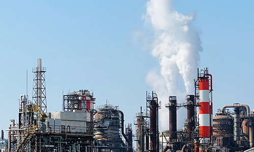 ガスプラントの防爆エリア