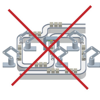 製造現場の停止