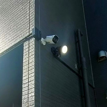 姫路市の戸建てに設置した防犯カメラ