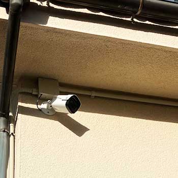 家庭用防犯カメラの設置写真