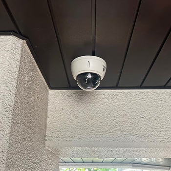 下関市のマンションに設置した防犯カメラ